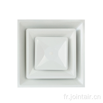 Diffuseur de plafond décoratif en acier avec 2 panneau plat